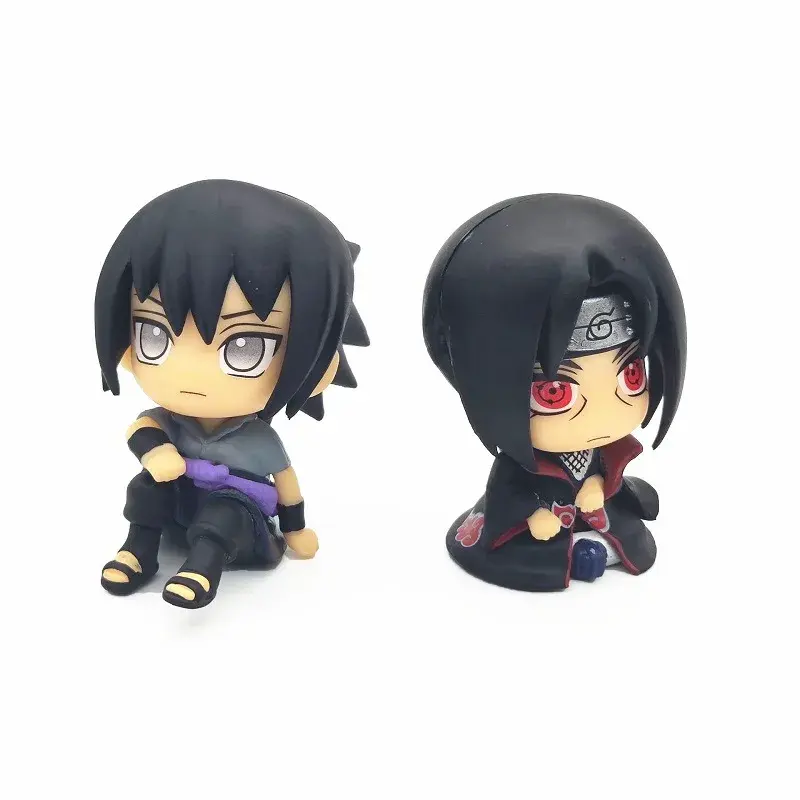 Naruto Popular Q version model cute Sasuke Itachi doll car accessories toy anime character doll Kakashi movable doll