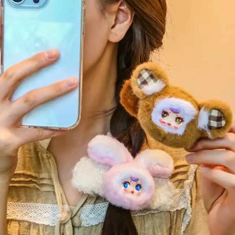 MM Milk Candy Baby Hair Clip Series Vinyl Plush Blind Box Backpack Pendant Trendy Play Anime peripheral Mystery Box Collect Gift