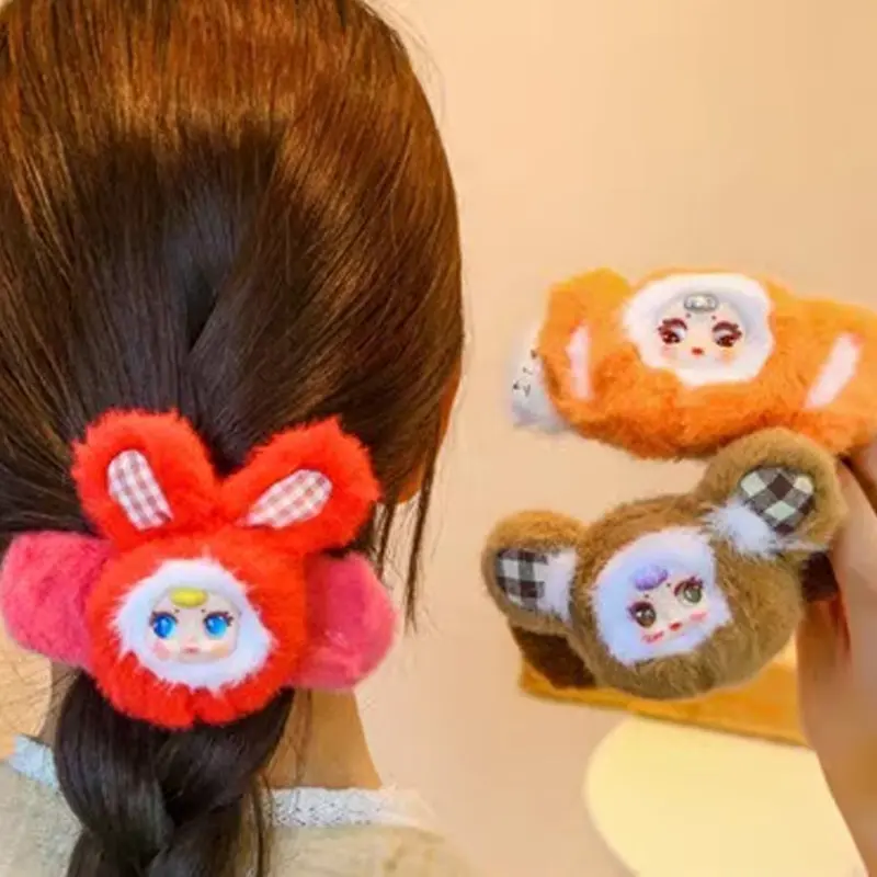 MM Milk Candy Baby Hair Clip Series Vinyl Plush Blind Box Backpack Pendant Trendy Play Anime peripheral Mystery Box Collect Gift