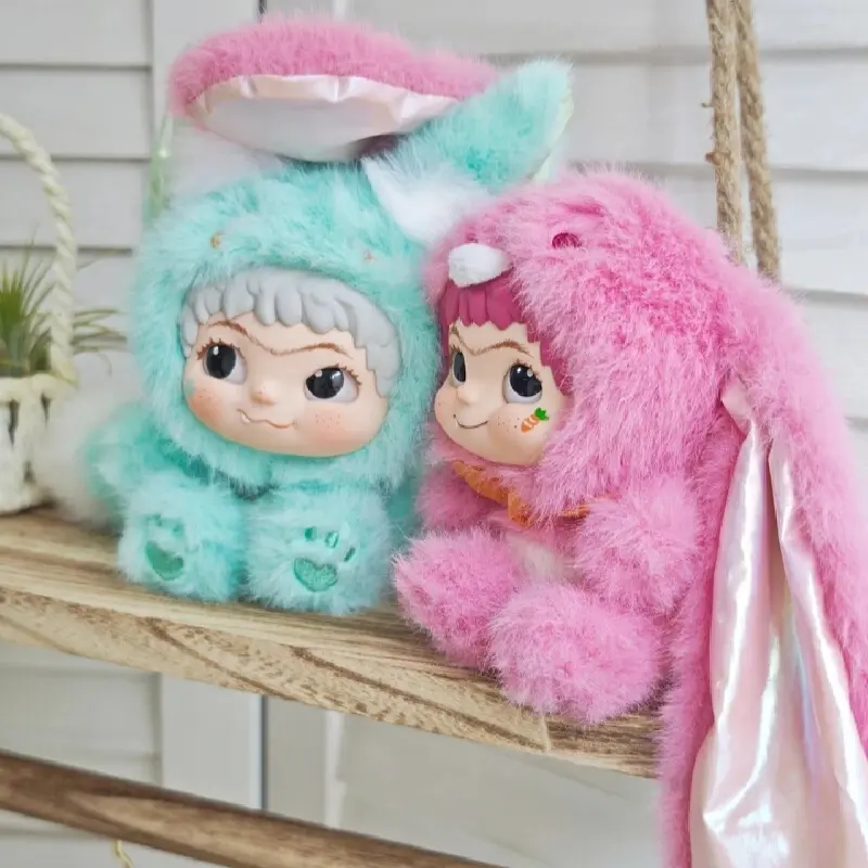 2025 New Wakuku V2 Bunny Fox Prank Diary Series Blind Box Cute Exquisite Doll Bag Decoration Pendant Collectible Toy Gifts