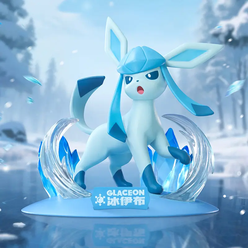 New Genuine 11cm Pokemon Eevee Series Sylveon Glaceon Leafeon Figures Model Collection Anime Toy Doll For Gift