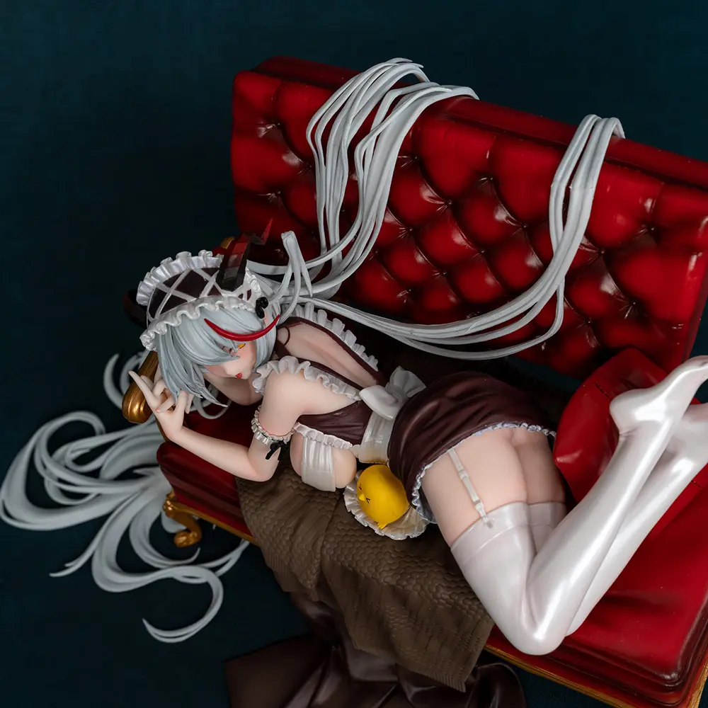16cm Azur Lane KMS Agir Rose Ceremony Sofa 1/6 PVC Action Figure Anime Figure Model Toys Collection Doll Gift