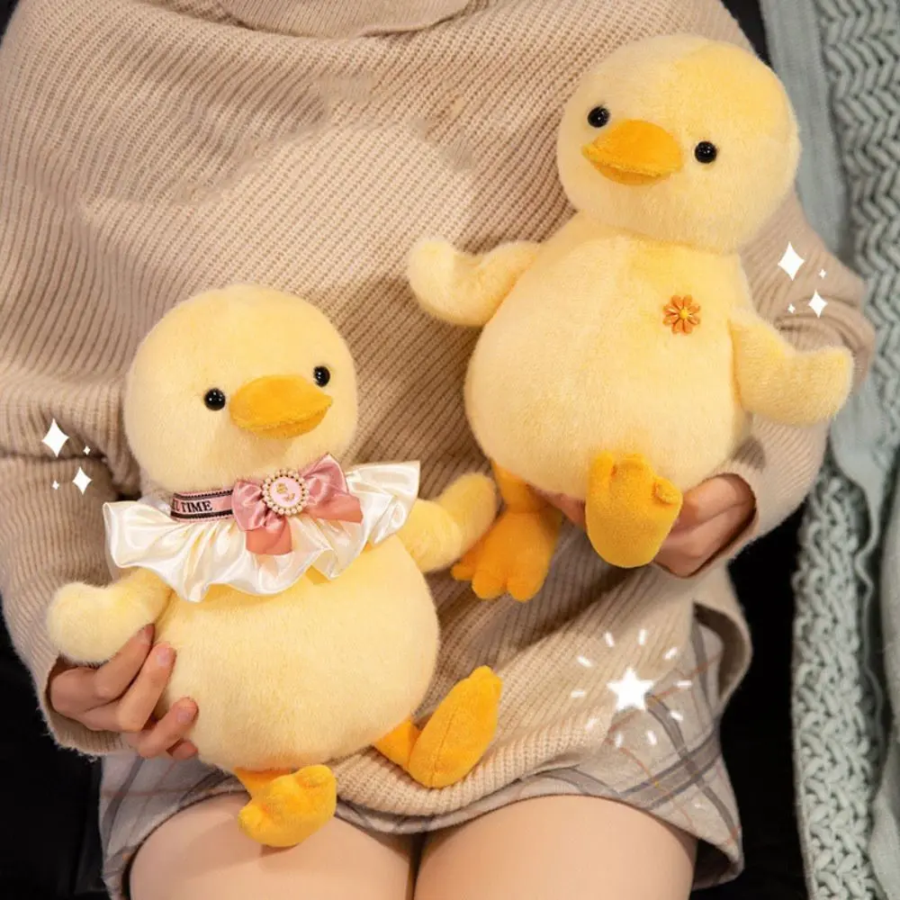 Simulation Yellow Chick Plush Toys Soft Collection Hug Animal Stuffed Doll Cartoon Fluffy Frog Plush Stuffed Toy
