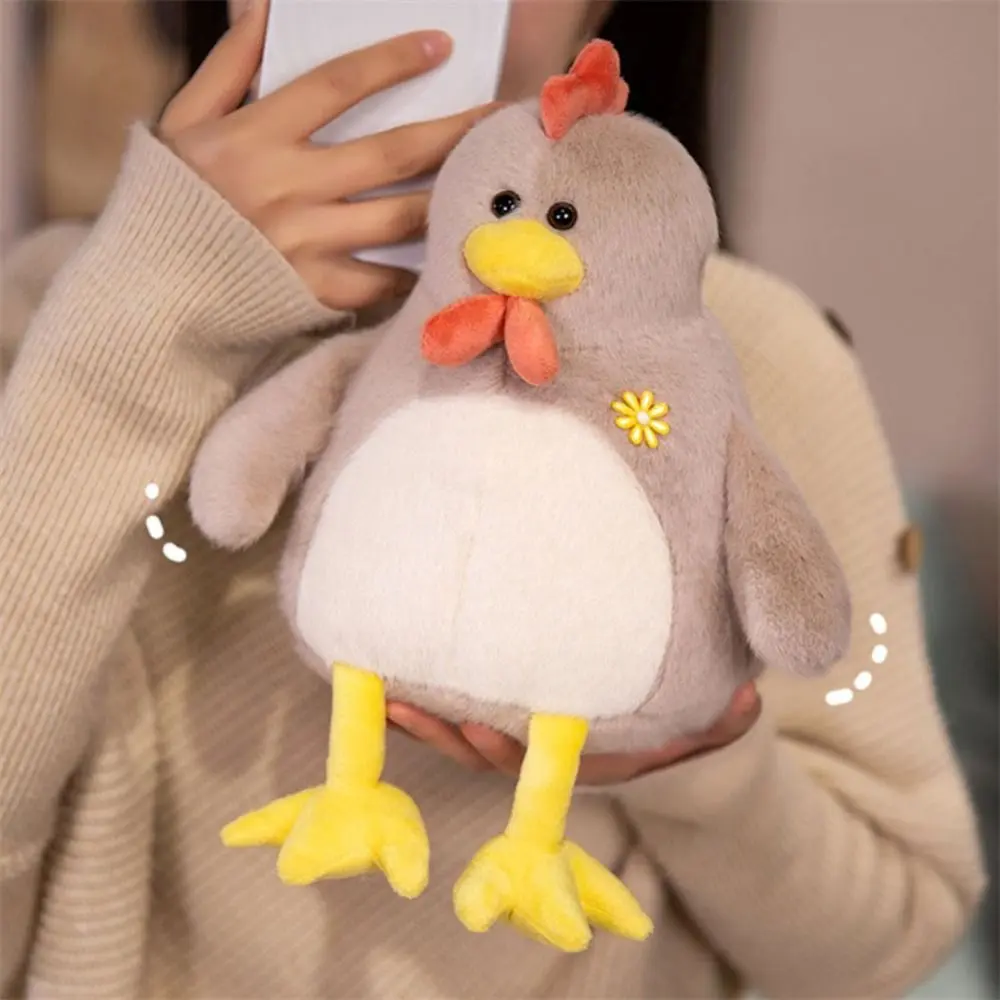 Simulation Yellow Chick Plush Toys Soft Collection Hug Animal Stuffed Doll Cartoon Fluffy Frog Plush Stuffed Toy