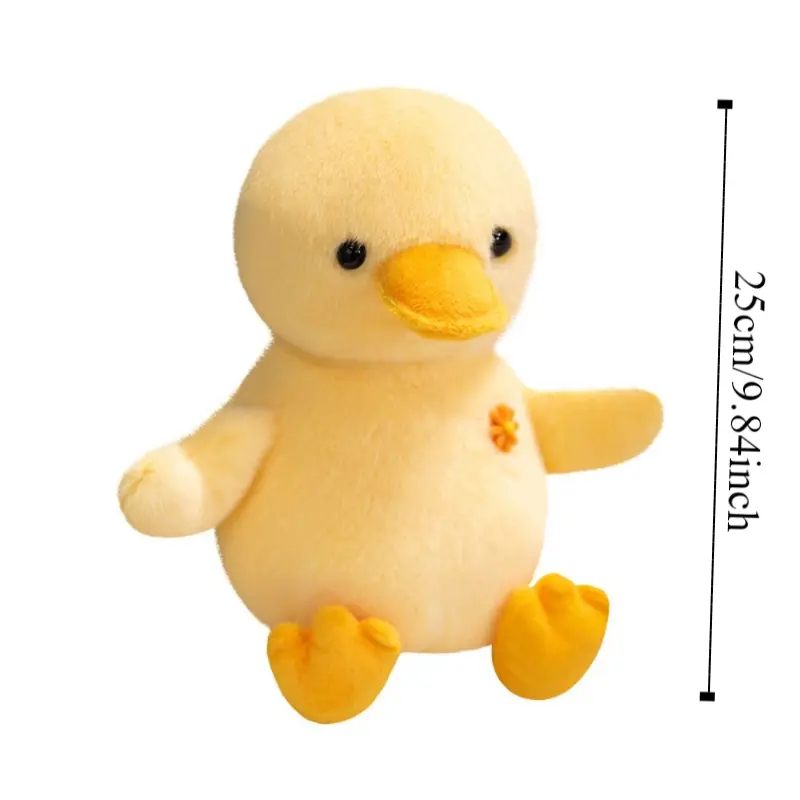 Simulation Yellow Chick Plush Toys Soft Collection Hug Animal Stuffed Doll Cartoon Fluffy Frog Plush Stuffed Toy
