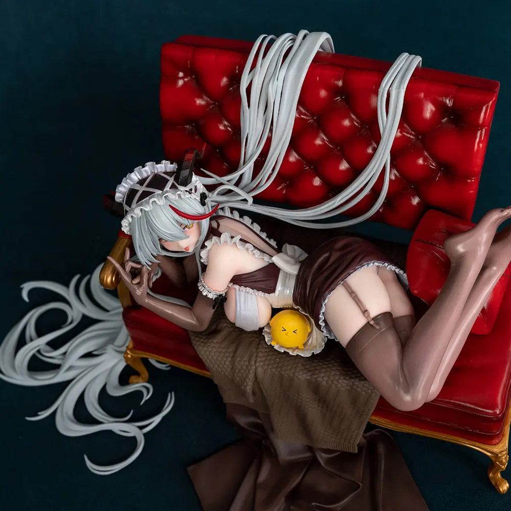 16cm Azur Lane KMS Agir Rose Ceremony Sofa 1/6 PVC Action Figure Anime Figure Model Toys Collection Doll Gift