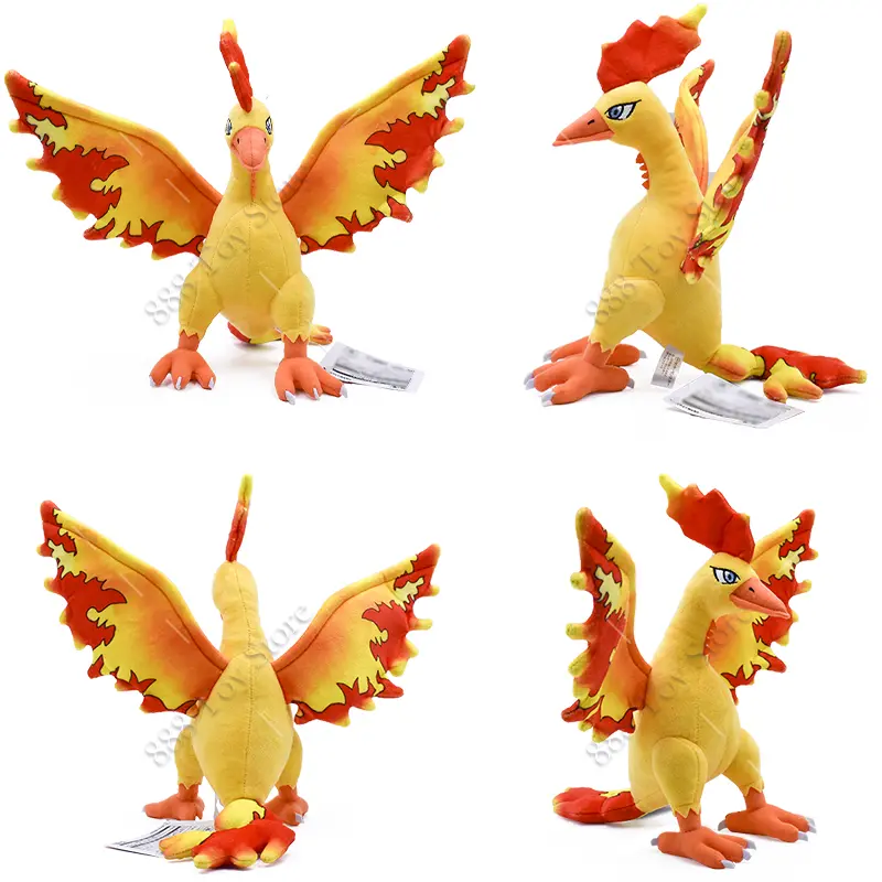 New Arrival Pokemon Legendary Bird Plush Toys Anime Cute Articuno Moltres Zapdos Soft Stuffed Collection Animal Peluche Dolls