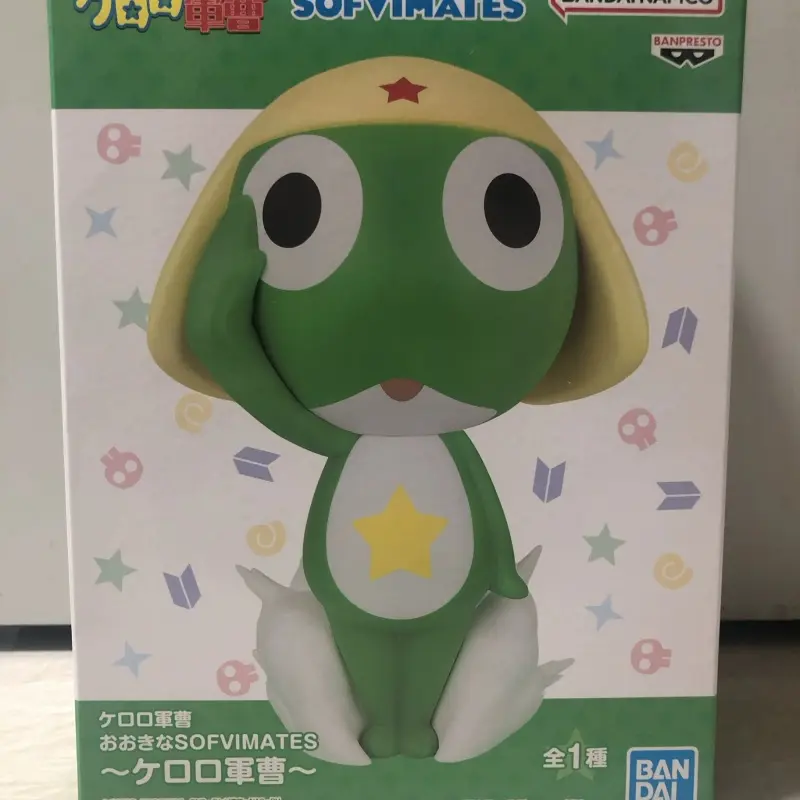 Authentic In Stock Bandai 18cm  Big Sofvimates Keroro Anime Fiugre Model Ornamnet Decoration Collectible Toys