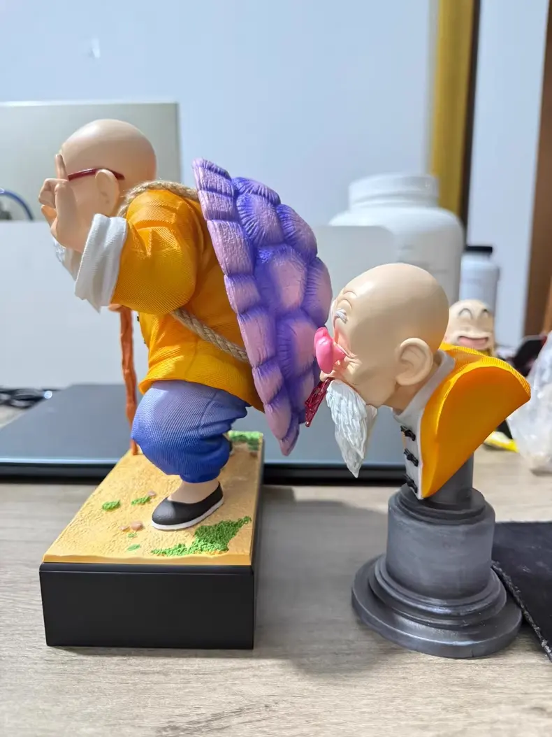 Dragon Ball Z Jt Statue Kame Sennin Figure Master Roshi Umigam Krillin Goku Pvc Statue Action Figures Collection Model Toys Gift