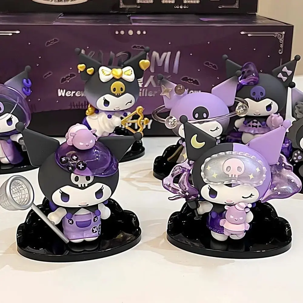 Sanrio Kuromi Werewolf kill Series Action Figure Dolls Anime Figures Surprise Bag Cute Model Fans Collection Toy Blind Bo