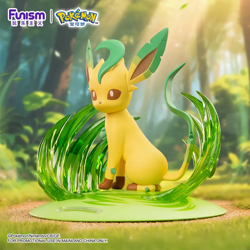 Anime Pokemon Sylveon Leafeon Glaceon Figurine Original Funism Genuine Action Figures Collection Model Ornaments Toys Gifts