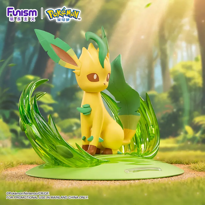 Anime Pokemon Sylveon Leafeon Glaceon Figurine Original Funism Genuine Action Figures Collection Model Ornaments Toys Gifts