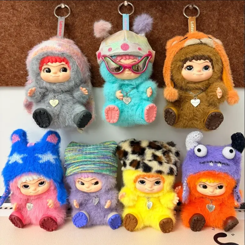 HOTSALE WAKUKU Trendy Party Series Blind Box Handmade Plush Doll!!Mystery Gift for Hair Fashion Lovers Vinyl Face Collectible