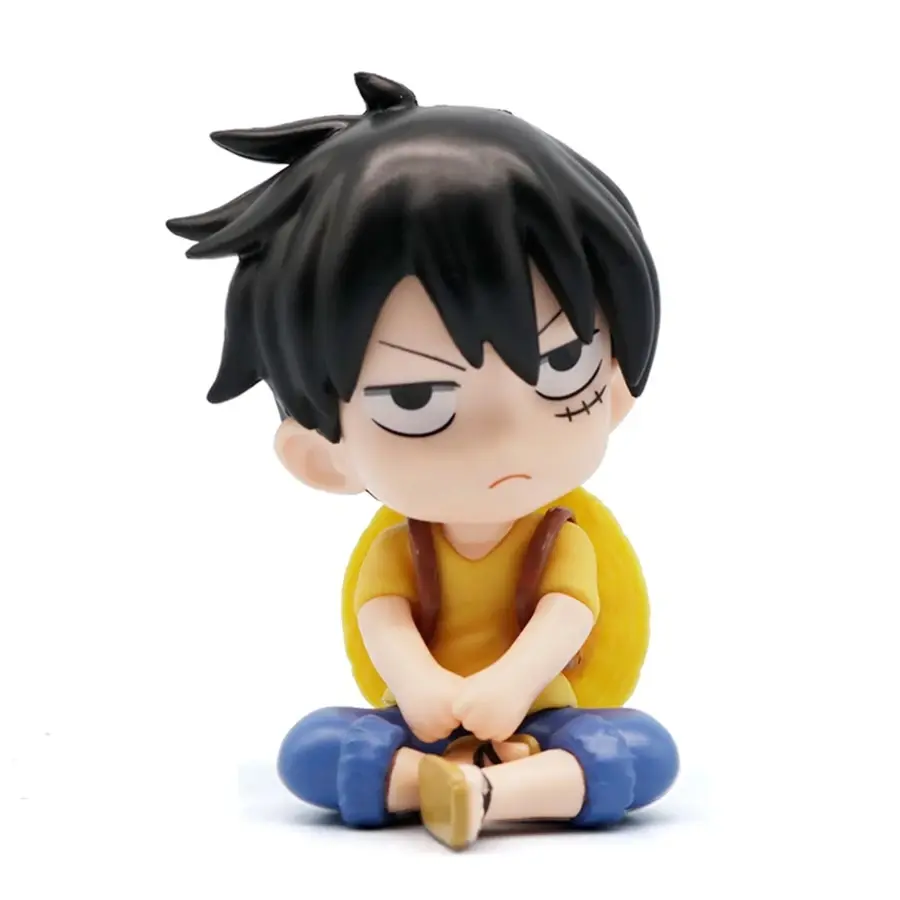 9.5cm ONE PIECE Anime Figure Look Up Luffy/Zoro Action Figure Q Version Kawaii Nami/Sanji Figurine PVC Model Collection Toys