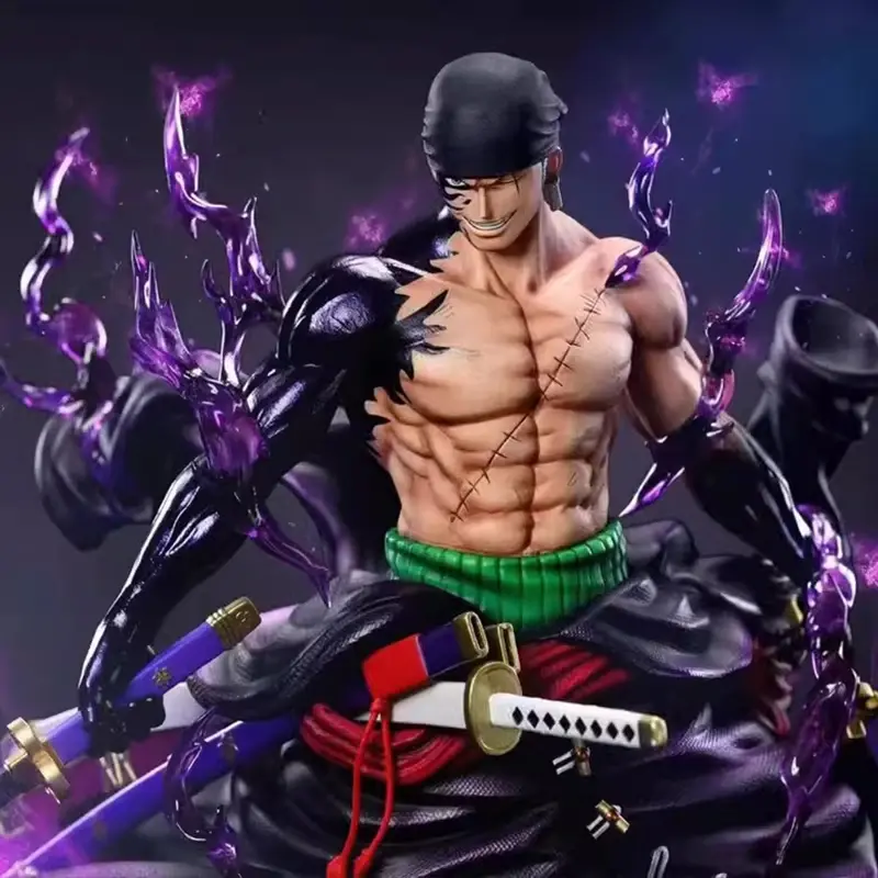 25cm One Piece Zoro Figures Sky Painting Roronoa Zoro Action Figures Anime PVC Collection Model Toys Desktop Decoration Gifts