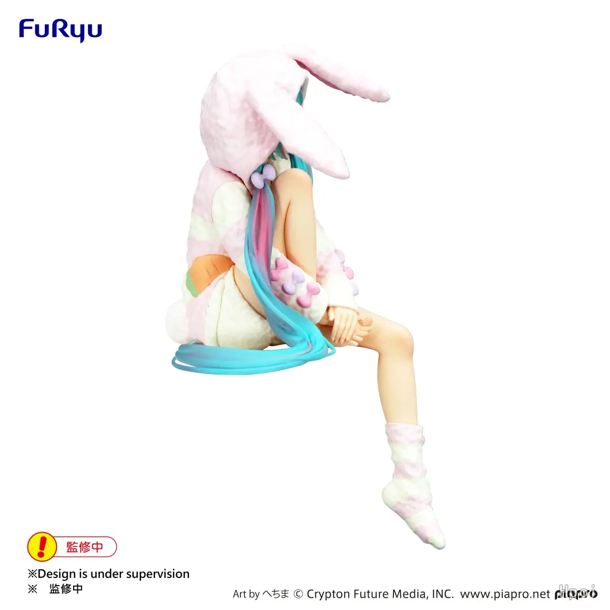 15CM Anime HATSUNE MIKU Figure Noodle Stopper Figure Rabbit Ear Pajamas Model Toy Doll Aciton Figure Collection Gift PVC