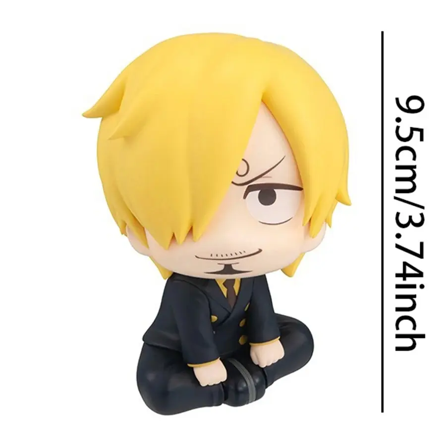 9.5cm ONE PIECE Anime Figure Look Up Luffy/Zoro Action Figure Q Version Kawaii Nami/Sanji Figurine PVC Model Collection Toys