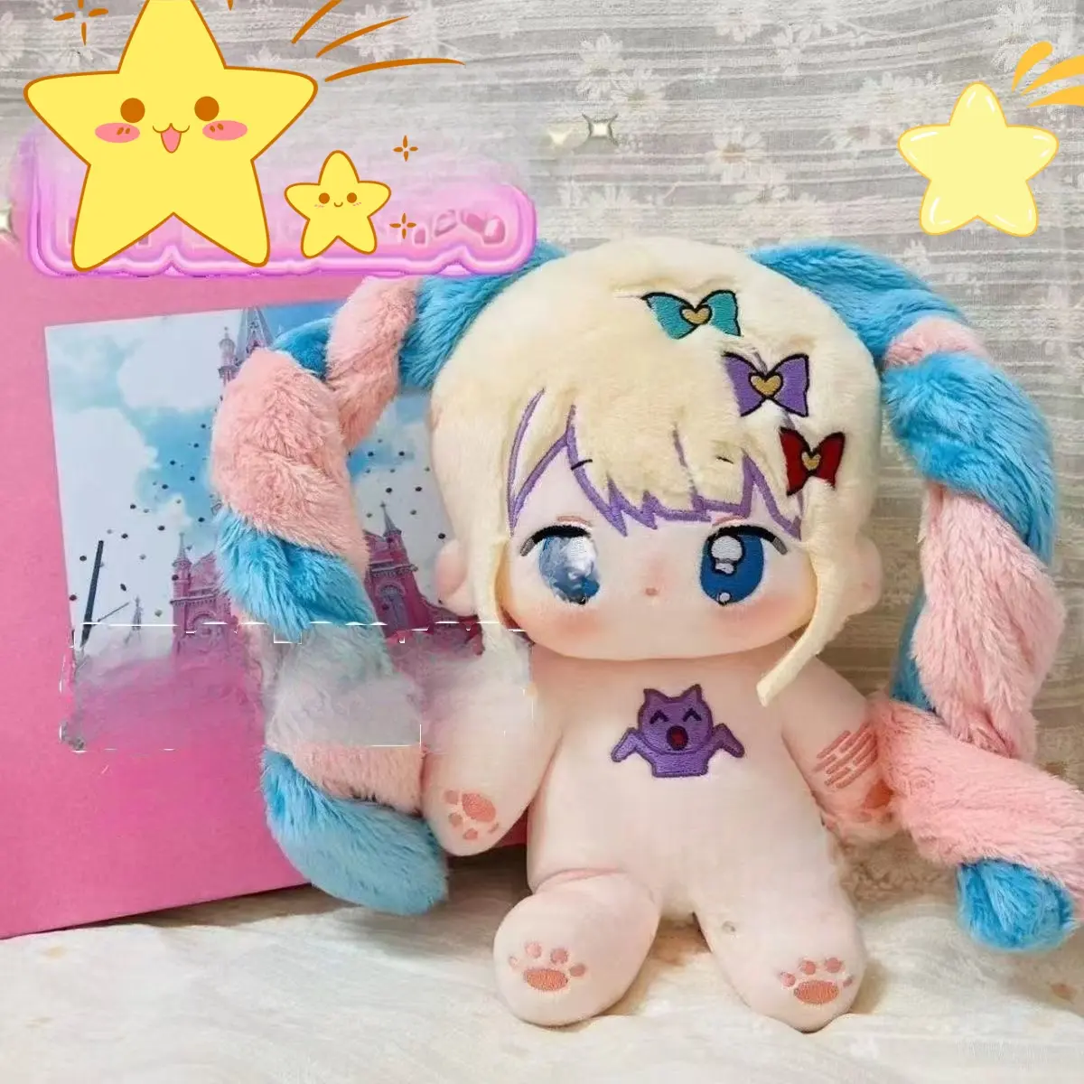 Anime Needy Girl Overdose 10cm Plush Keychain Cute Starfish Design Backpack Pendant Ame Rain KAnge Game Collectible Gift