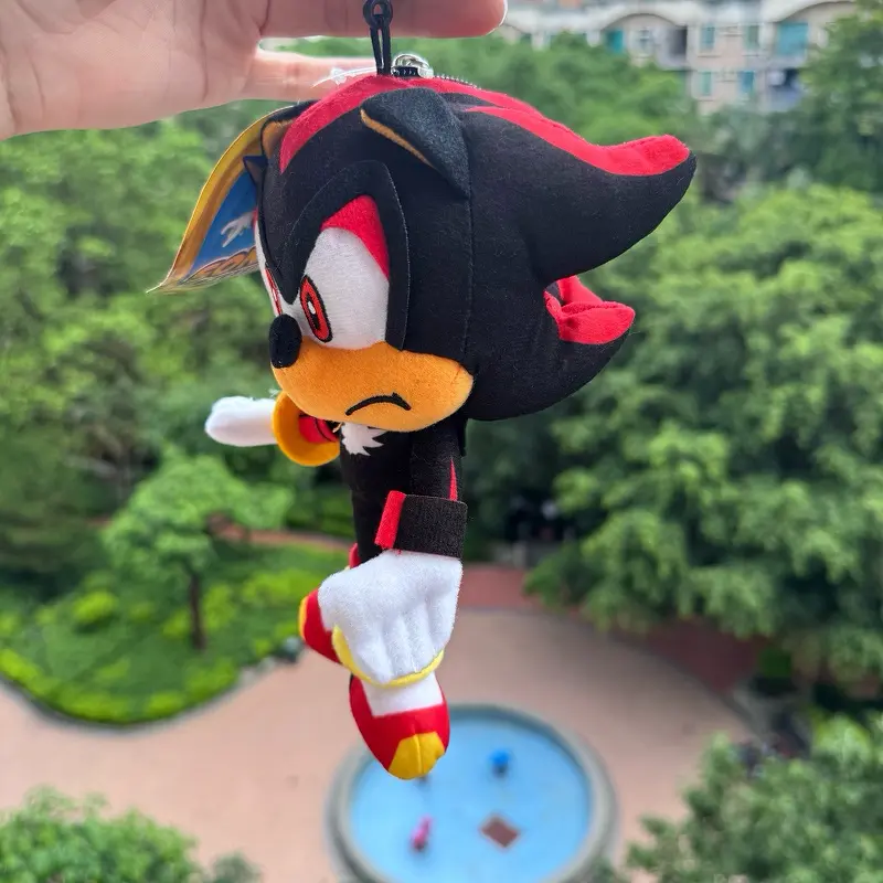 20cm Classic Style Black Shadow Plush Toy Pendant Cotton Filled Children's Soothing Toy Collection Decoration Birthday Gift Gift