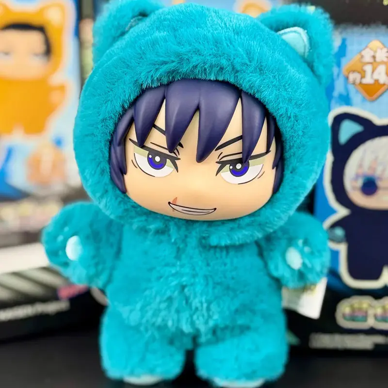 New hot Genuine Eaki Jujutsu Kaisen Season 2 Cat Park Party Gojo Satoru Plush Box Doll Bag Pendant Model Collection Gifts Toys