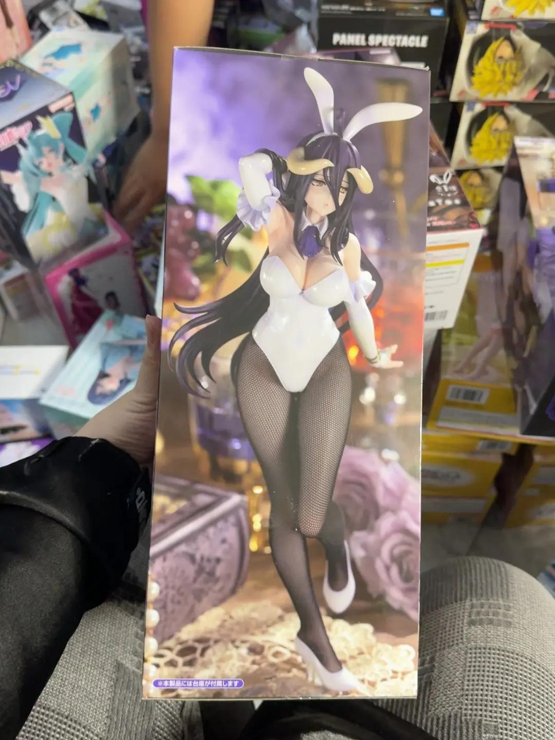 Original FuRyu BiCute Bunnies Overlord Albedo Action Figure 30cm Anime Collectible Toys pvc Model Decoration Birthday Gift