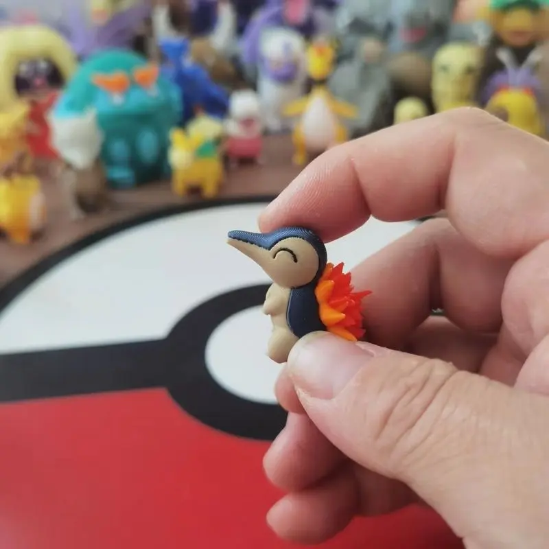 Cyndaquil Quilava Typhlosion Scale World 1:20 Diy 3d Printing Anime Figure Model Desktop Statue Collection Decoration Ornament
