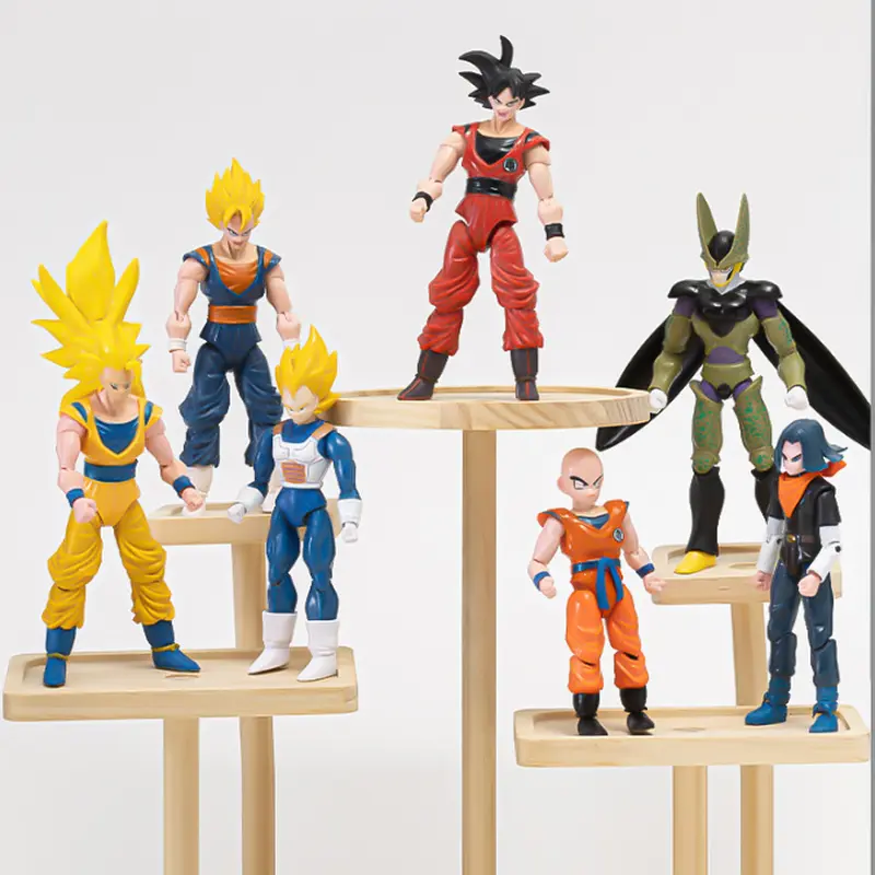 Dragon Ball Super Anime Action Figures Set - Son Goku Son Gohan Vegeta Frieza - Collectible Assembly Model Toys Gift for Kids