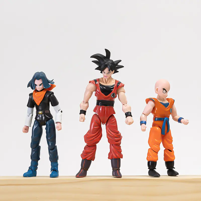 Dragon Ball Super Anime Action Figures Set - Son Goku Son Gohan Vegeta Frieza - Collectible Assembly Model Toys Gift for Kids