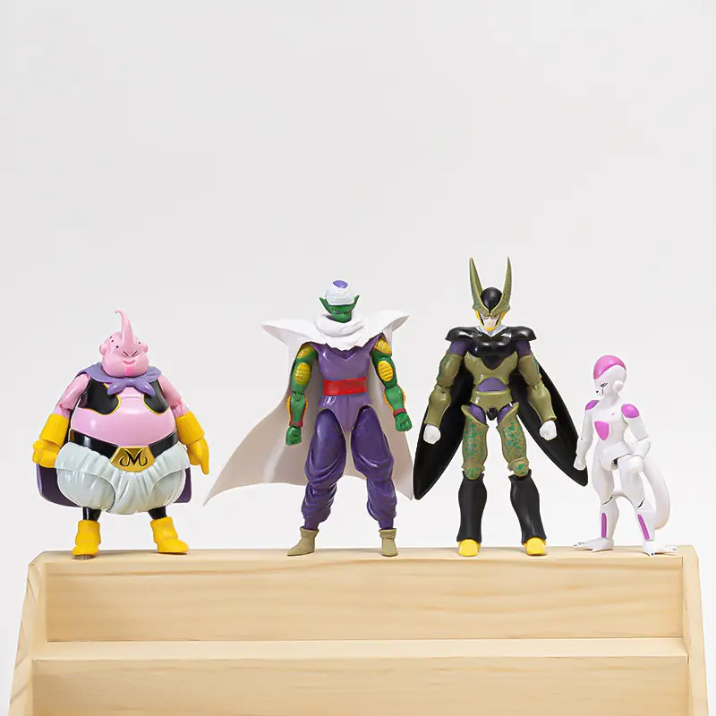 Dragon Ball Super Anime Action Figures Set - Son Goku Son Gohan Vegeta Frieza - Collectible Assembly Model Toys Gift for Kids