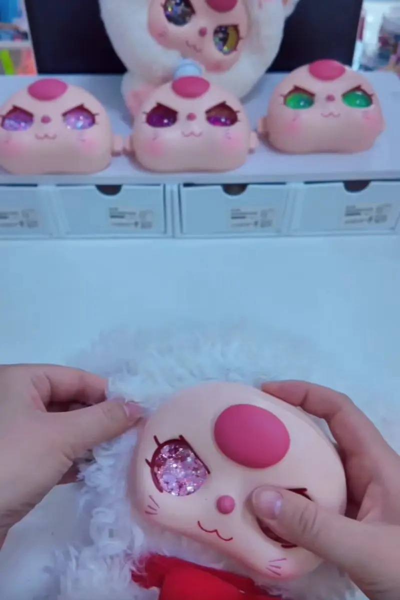 New Baby Three 400% Anime Doll Quicksand Eyes And Face Dress Up Accessory Cute Cosplay Item For Fans Collectible Toy Gift