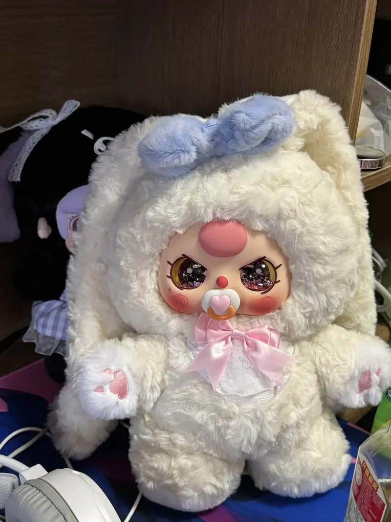 New Baby Three 400% Anime Doll Quicksand Eyes And Face Dress Up Accessory Cute Cosplay Item For Fans Collectible Toy Gift