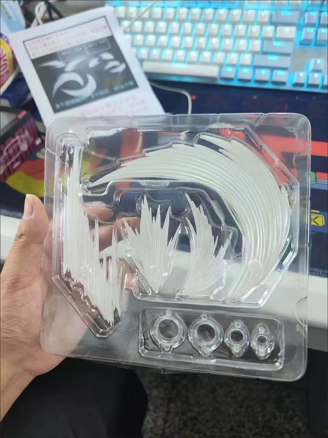 In Stock AC Factory Effect Series S.H.F The Smoke Effect Piece White Ver. Action Anime Figures Collection Ko Model Custom Toy