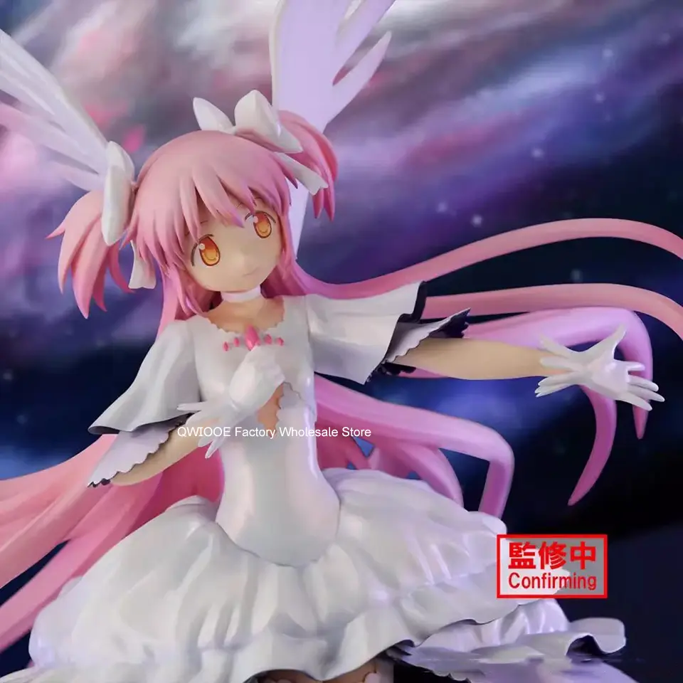 Original Genuine Banpresto Madoka Magica 20cm Madoka Kaname Action Figure Collectible Model Toys QWIOOE Wholesale Drop Shipping