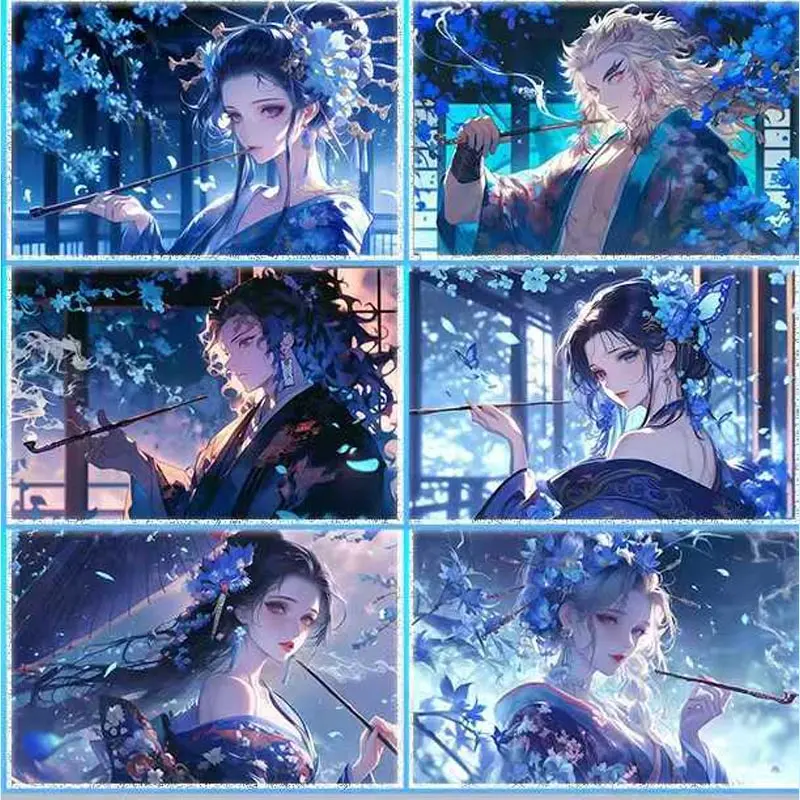 Wholesales Demon Slayer Anime Collection Card Acrylic Tanjirou Kamado Nezuko Sexy Style Waifu Doujin Toy Gifts Hobby Gift