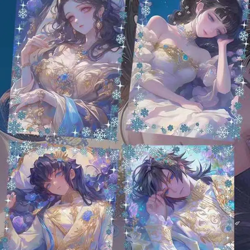 Wholesales Demon Slayer Anime Collection Card Acrylic Tanjirou Kamado Nezuko Sexy Style Waifu Doujin Toy Gifts Hobby Gift
