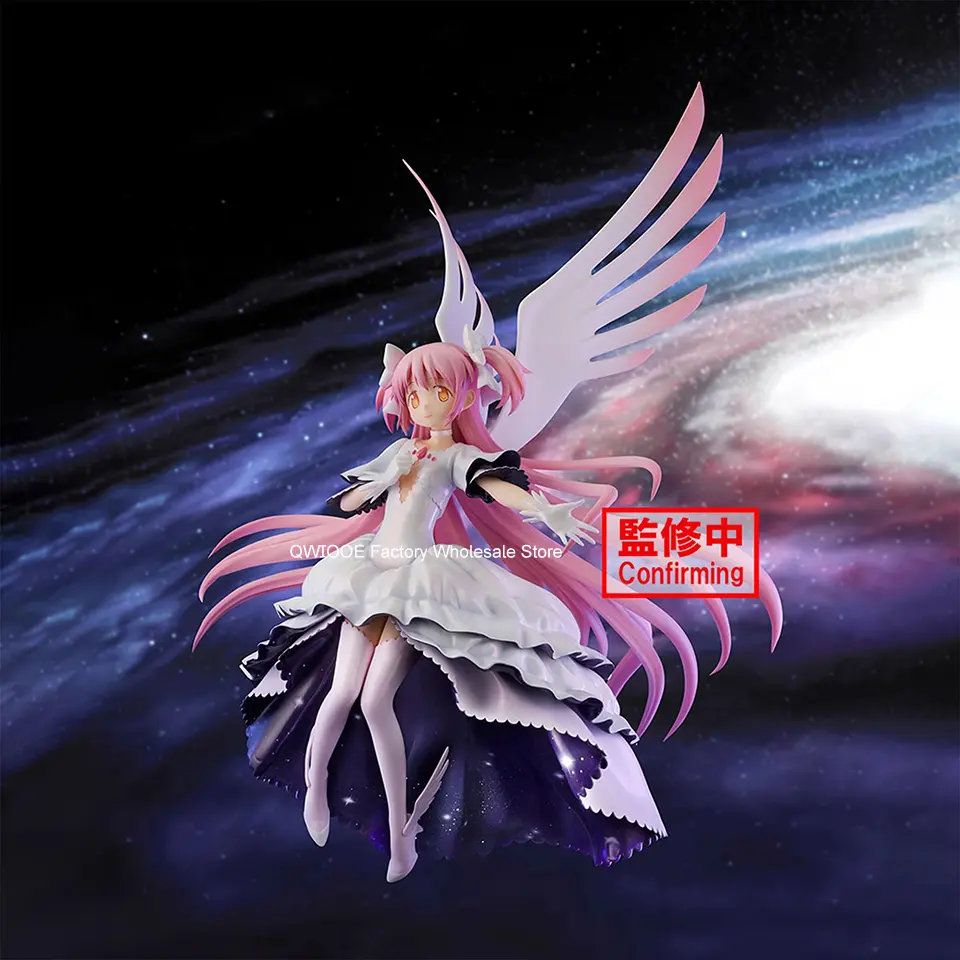 Original Genuine Banpresto Madoka Magica 20cm Madoka Kaname Action Figure Collectible Model Toys QWIOOE Wholesale Drop Shipping