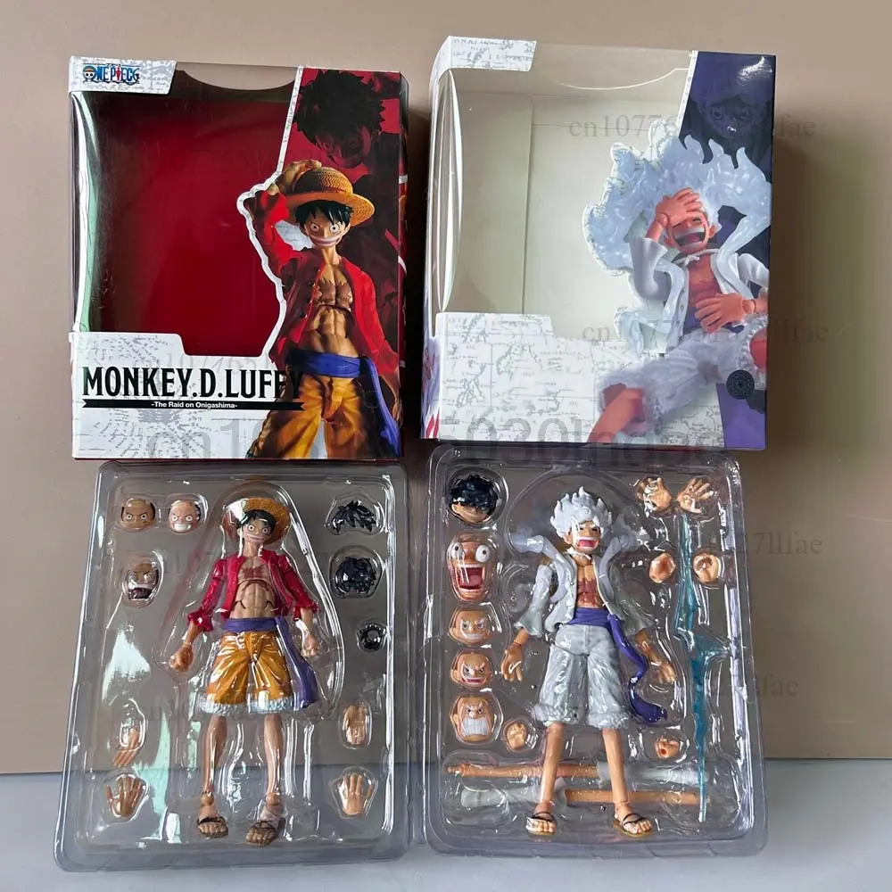 One Piece Shf Monkey D Luffy Gear 5 NIKA Action Figure ONE PIECE Luffy Figure Movable Joint Collection Model Toys Christmas Gift