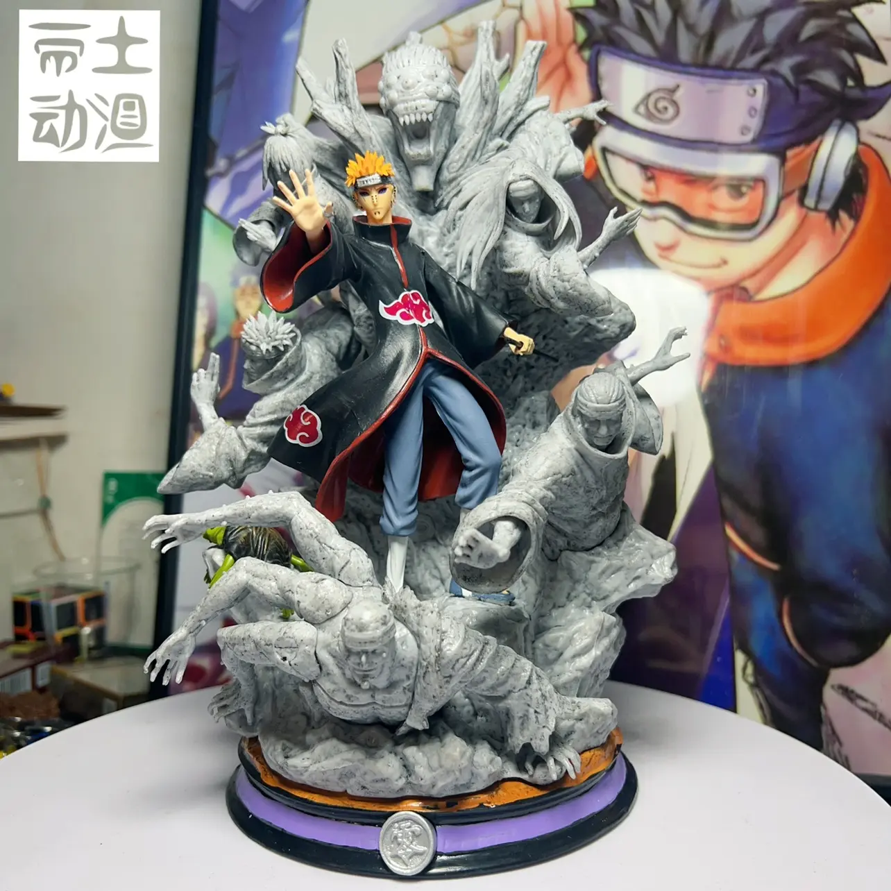 27cm Pain Figures Naruto Anime Figure Pain Model GK PVC Statue Figurine Model Doll Collection Desk Decotation Toy Birthday Gift