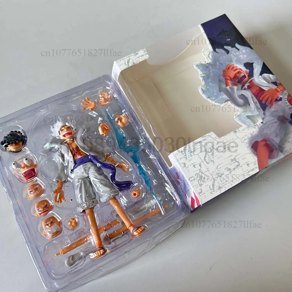 One Piece Shf Monkey D Luffy Gear 5 NIKA Action Figure ONE PIECE Luffy Figure Movable Joint Collection Model Toys Christmas Gift