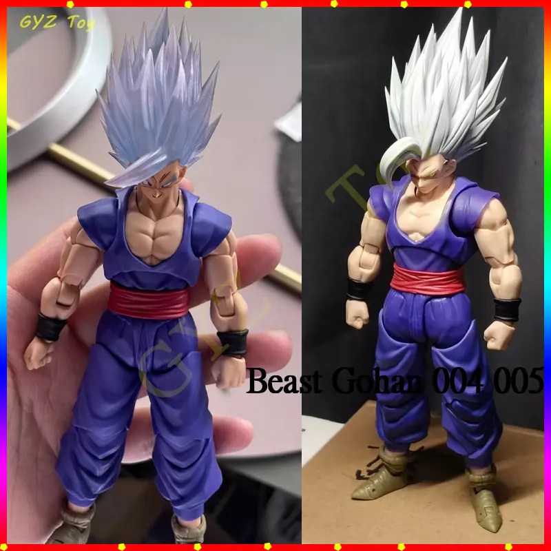 Hot Anime Dragon Ball Beast Gohan 004 005 Headsculpt Hair Accessories Model Kit Figure Collectibles Toys Gifts for Fans Custom