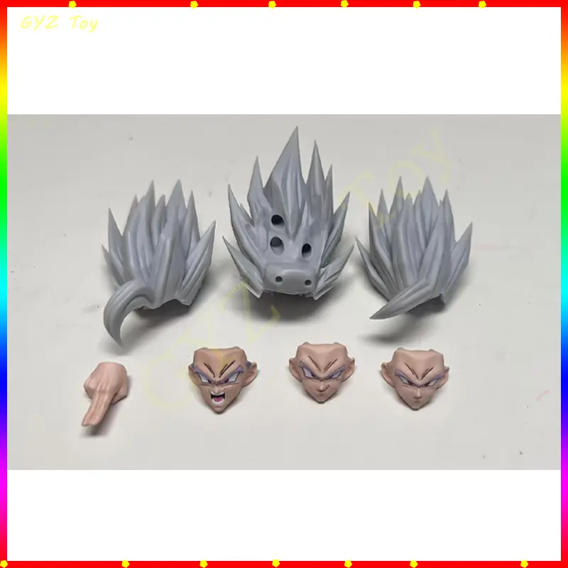 Hot Anime Dragon Ball Beast Gohan 004 005 Headsculpt Hair Accessories Model Kit Figure Collectibles Toys Gifts for Fans Custom