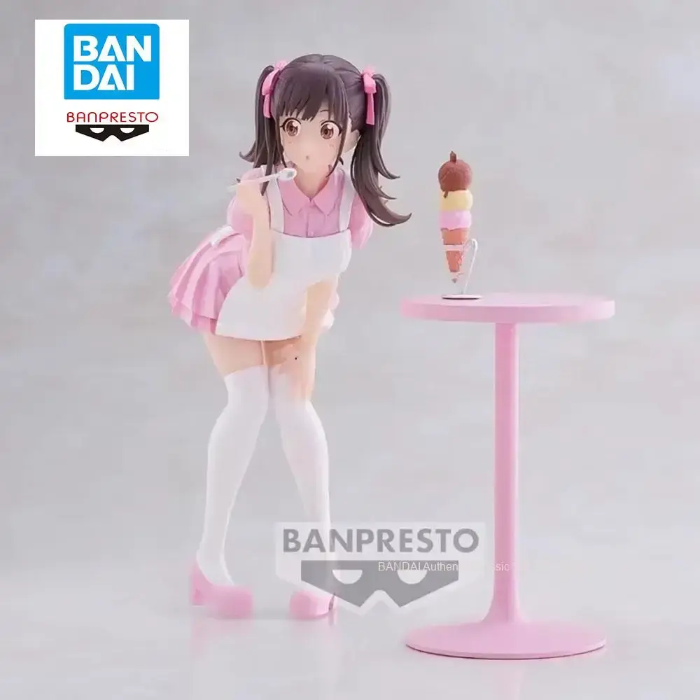 In Stock Bandai Original The Idolm@ster Shiny Colors Chiyoko Sonoda Ice Cream Action Figure Collectibles Model Desktop Ornaments