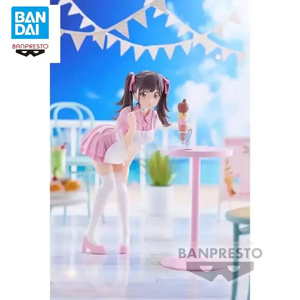 In Stock Bandai Original The Idolm@ster Shiny Colors Chiyoko Sonoda Ice Cream Action Figure Collectibles Model Desktop Ornaments