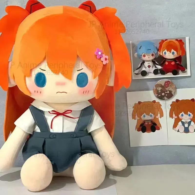 40cm New Anime Plush Toys Asuka Langley Ayanami Rei Cotton Figure Doll Large Size Fans Collect Toys Kids Gifts