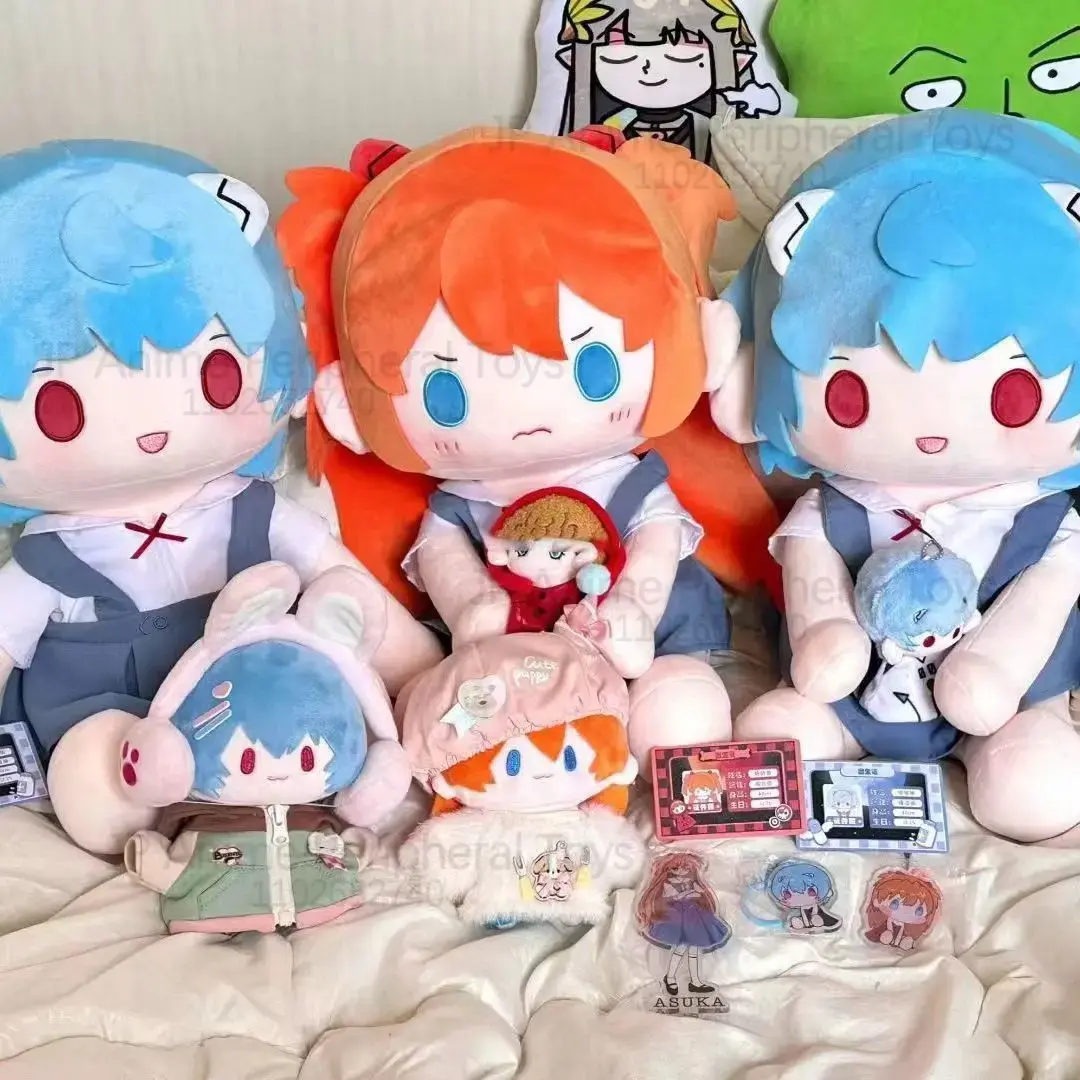 40cm New Anime Plush Toys Asuka Langley Ayanami Rei Cotton Figure Doll Large Size Fans Collect Toys Kids Gifts