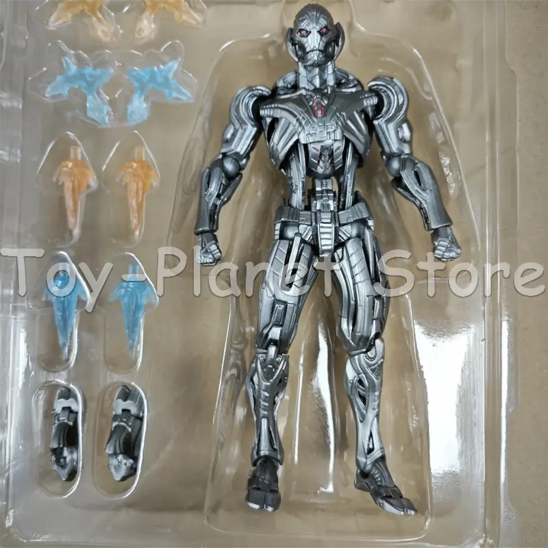 In Stock AC Factory 16cm Ultron Action Figures Kaiyodo Amazing Yamaguchi Avengers Anime Collection Ko Model Customized Gift Toys