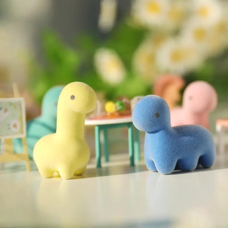 Original Cute Petty Dust Cute Dinosaur Plush Collection Mysterious Blind Box Dinosaur Mini Model Desktop Ornament Festival Gift