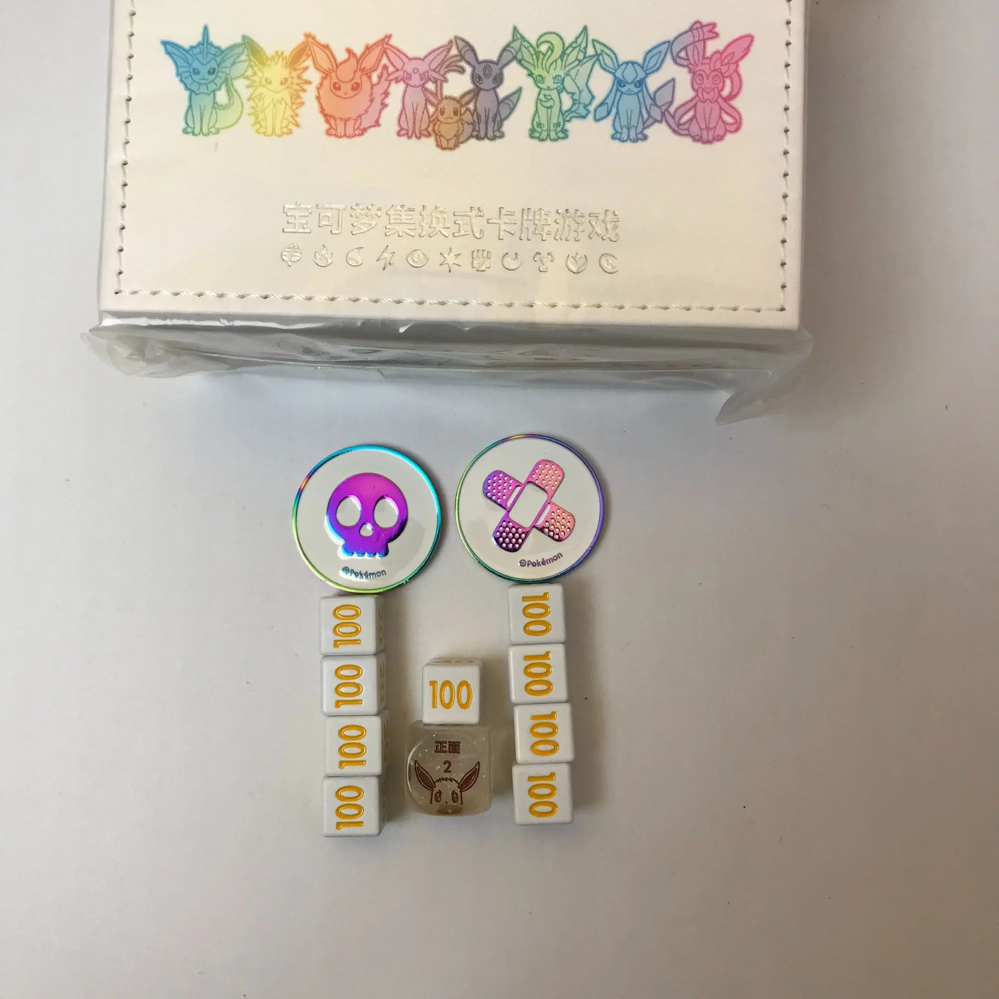Eevee Advanced Gift Box Eevee Game Peripherals Card Box Indicator Box Collection Desk Decoration Kids Toys Birthday Gifts