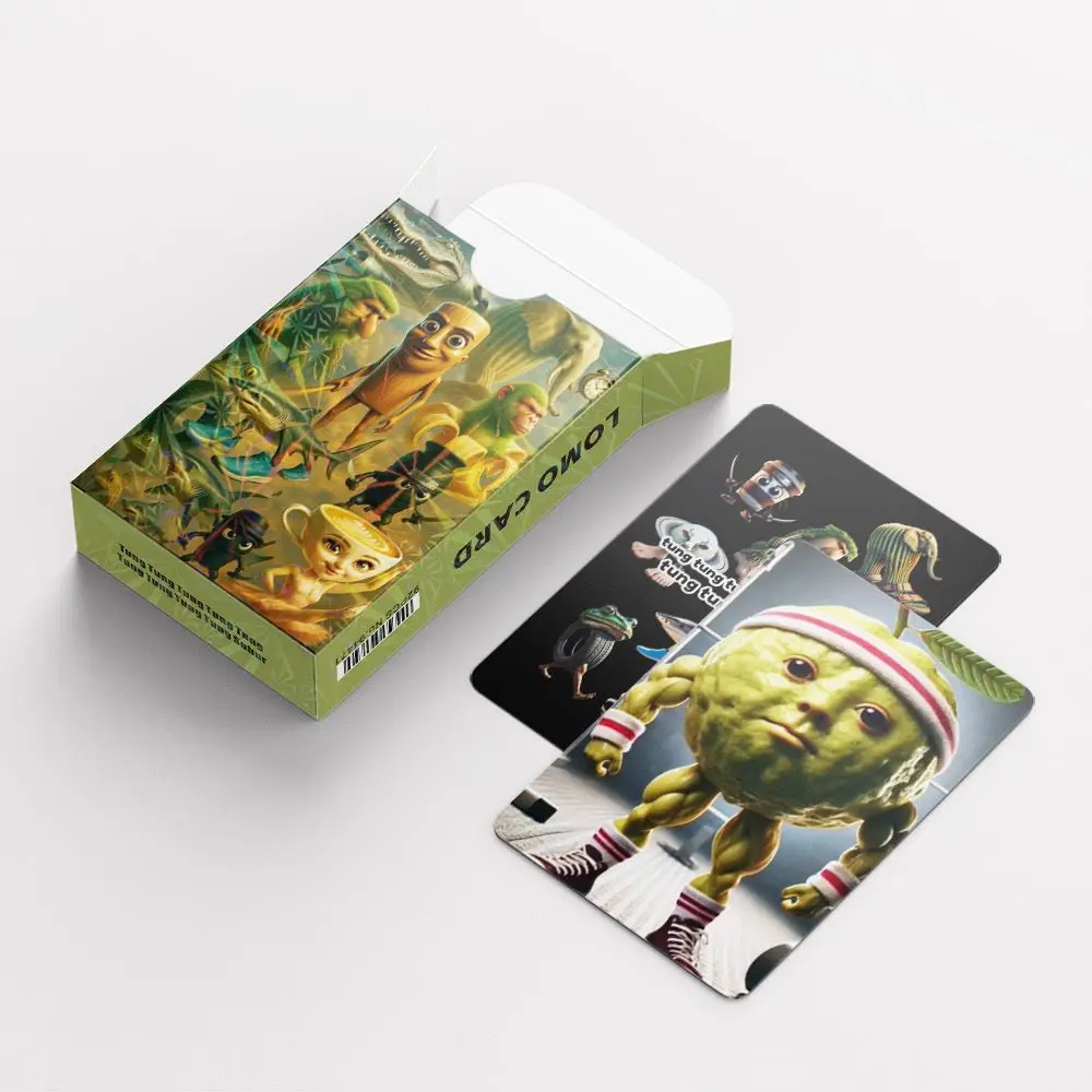 92pcs Tralalero Tralala Cards Anime Italian Brainrot Game Card Tungtung Sahur Photo Collection Kids Party Cosplay Classic Toys