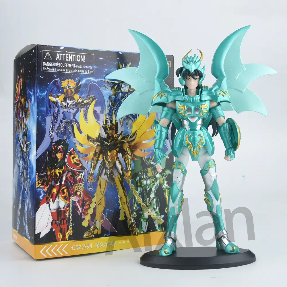 19cm Saint Seiya Anime Figures Myth Cloth EX Pegasus Dragon Shiryu Hyoga Cygnus Phoenix Ikki Action Figure Collection Model Toy
